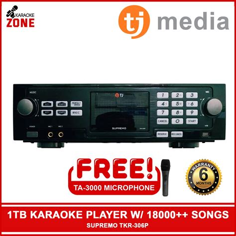 TJ Media TKR 306P Supremo / 1TB Hard Disk Karaoke with .